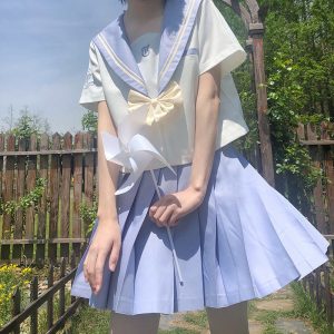Uniform Skirt Sailor Suit Girls Girlfriends Clothes