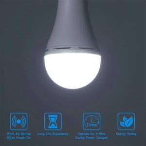 E27 Emergency Bulbs Rechargeable LED Light With Battery Backup LED Bulb 9W